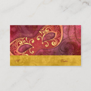 Masquerade Ball Mardi Gras Wedding Place Cards