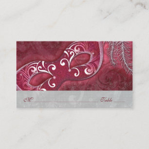 Masquerade Ball Mardi Gras Wedding Place Cards