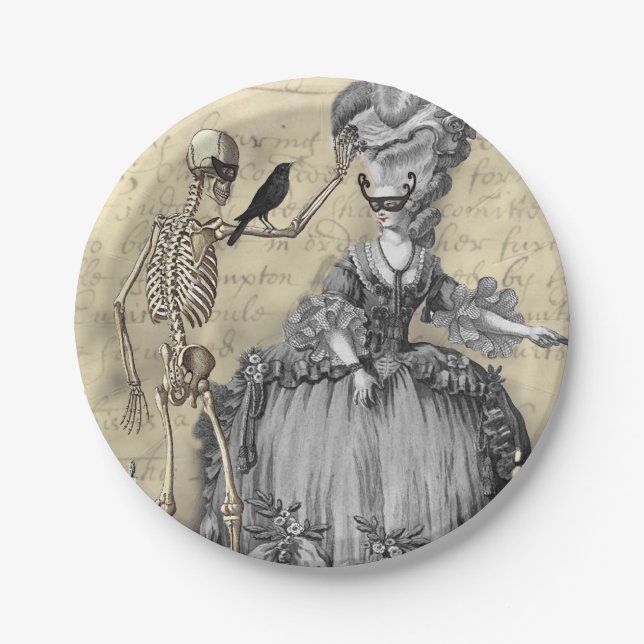 Masquerade Ball Paper Plate (Front)