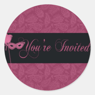 masquerade ball sticker