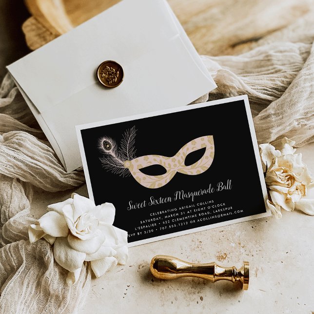Masquerade Ball Sweet Sixteen Invitation (Creator Uploaded)