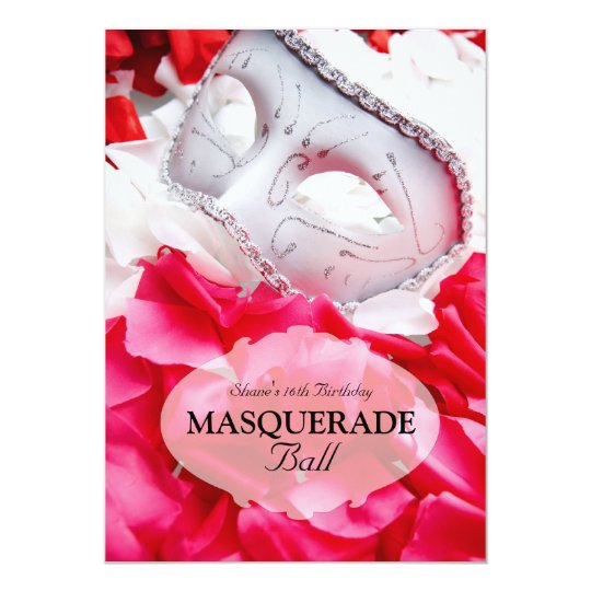 Masquerade Birthday Ball Costume Party Invitation