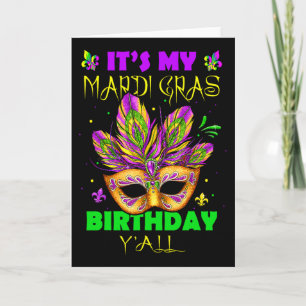 Masquerade Birthday Gift Parade Costume Party Mard Card