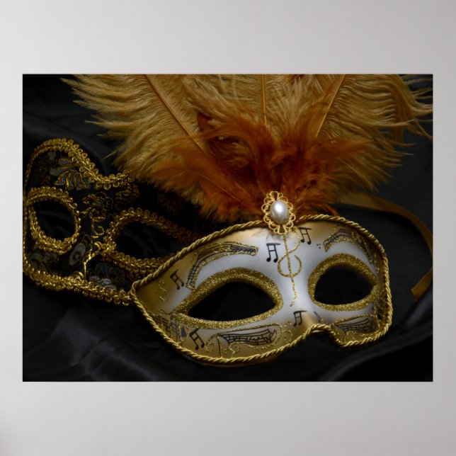 Masquerade Carnival Mask  Poster (Front)
