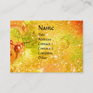 MASQUERADE ,Dance ,Music, yellow blue red,pink Business Card