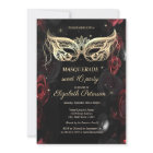 Masquerade Dark Red Roses Gothic Sweet 16