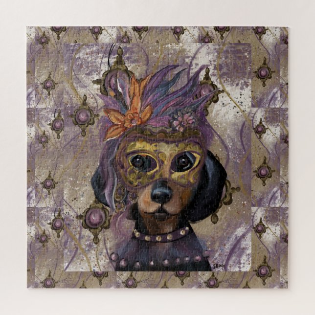 MASQUERADE DOXIE  ART      JIGSAW PUZZLE (Vertical)