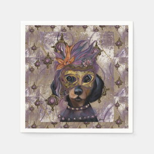 MASQUERADE DOXIE ART NAPKIN