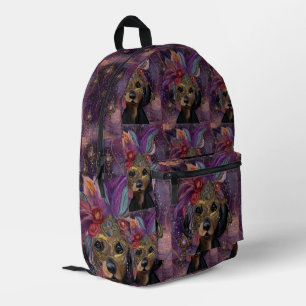 MASQUERADE DOXIE ART PRINTED BACKPACK