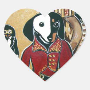 MASQUERADE DOXIE HEART STICKER