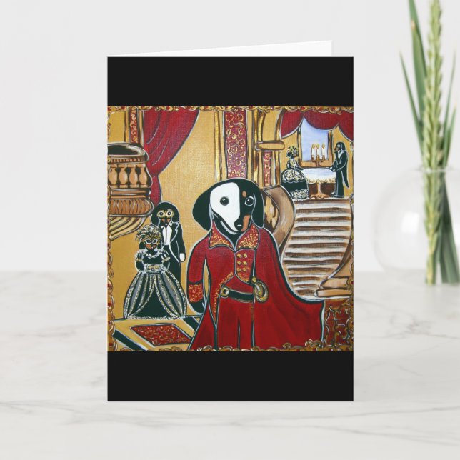 MASQUERADE DOXIE HOLIDAY CARD (Front)