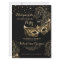 Masquerade glitter quinceanera mask invite