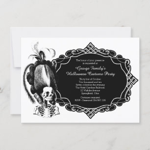Masquerade Halloween Costume Party Invitation