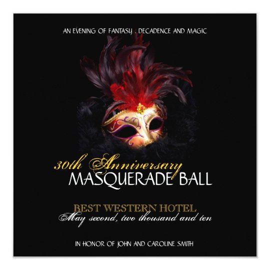 Masquerade Invitation