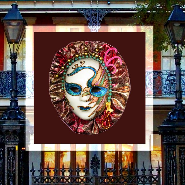 Masquerade, Mardi Gras, Carnival Mask Magnet (Creator Uploaded)