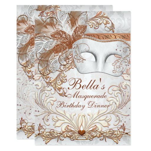 Image of Masquerade Mardi Gras Party Invitation