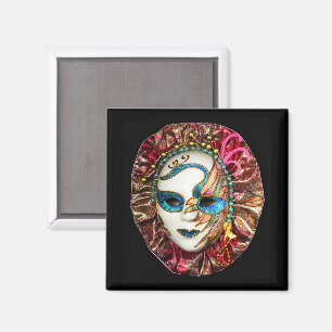 Masquerade, Mardis Gras, Carnival Mask Magnet