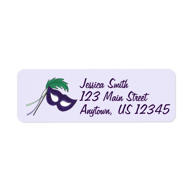 Masquerade Mask Acting Drama Club Mardi Gras (Front)