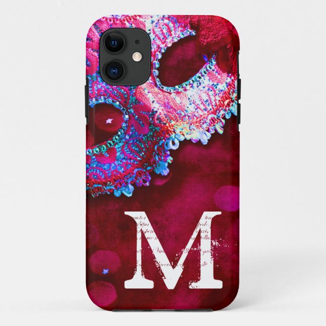 Masquerade Mask Costume Monogram IPHONE 5 Case (Back)