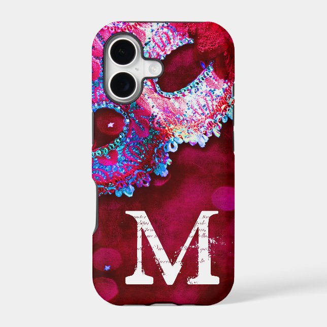 Masquerade Mask Costume Monogram IPHONE 5 Case (Back)