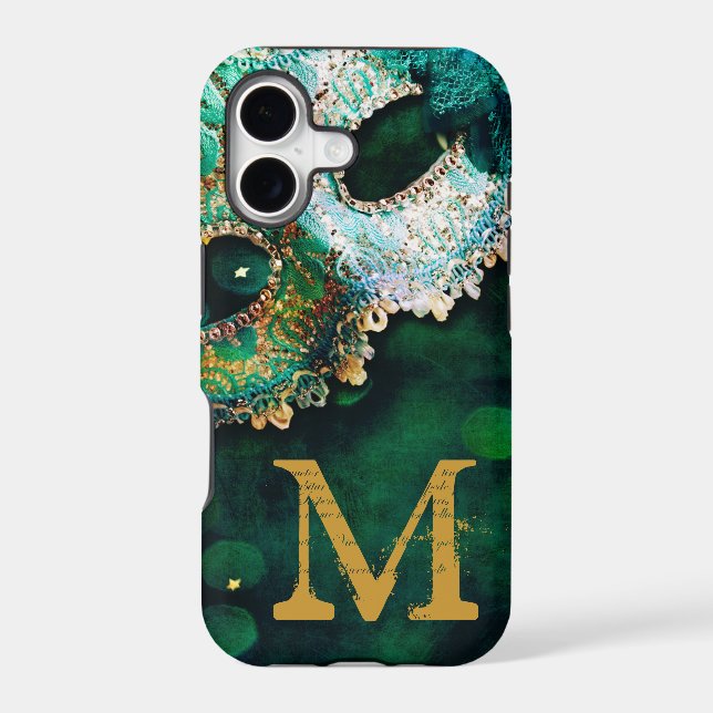 Masquerade Mask Costume Monogram IPHONE 5 Case (Back)