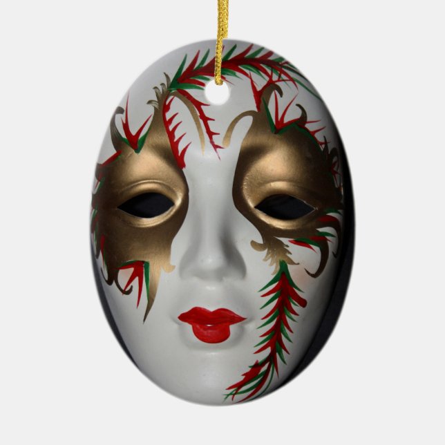 Masquerade  Mask Ornament (Front)