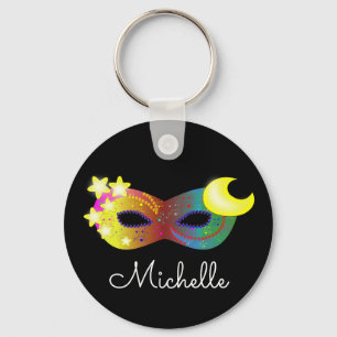 Masquerade Mask Personalised  Key Ring