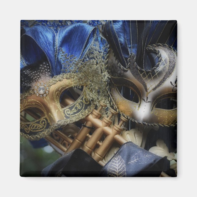 Masquerade Mask Square Magnet (Front)
