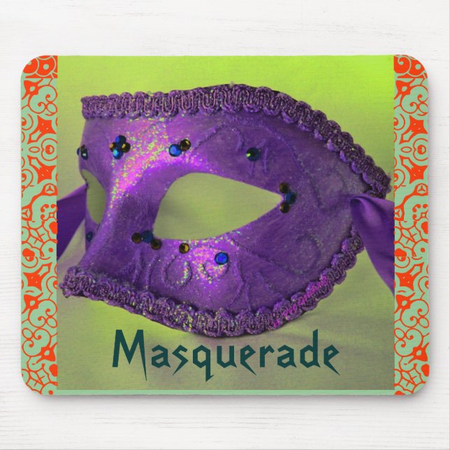 "Masquerade" Mousepad- Customisable Mouse Mat (Front)