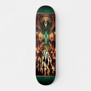 "Masquerade Mystique: Victorian Ball Skateboard De