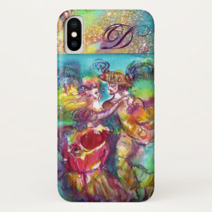 MASQUERADE NIGHT / CARNIVAL DANCE MONOGRAM iPhone X CASE