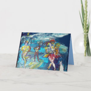 MASQUERADE NIGHT DANCING AND MUSIC Valentine's Day Holiday Card
