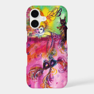 MASQUERADE NIGHT / LADY WITH BLACK CAT MONOGRAM