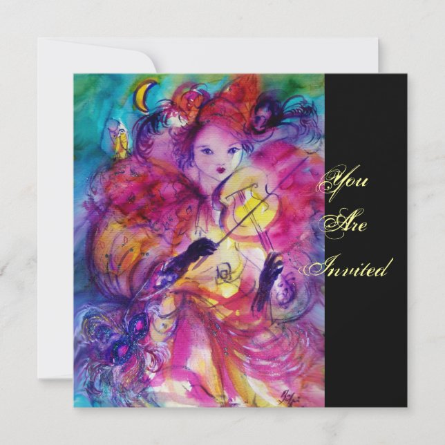 MASQUERADE NIGHT PARTY INVITATION (Front)