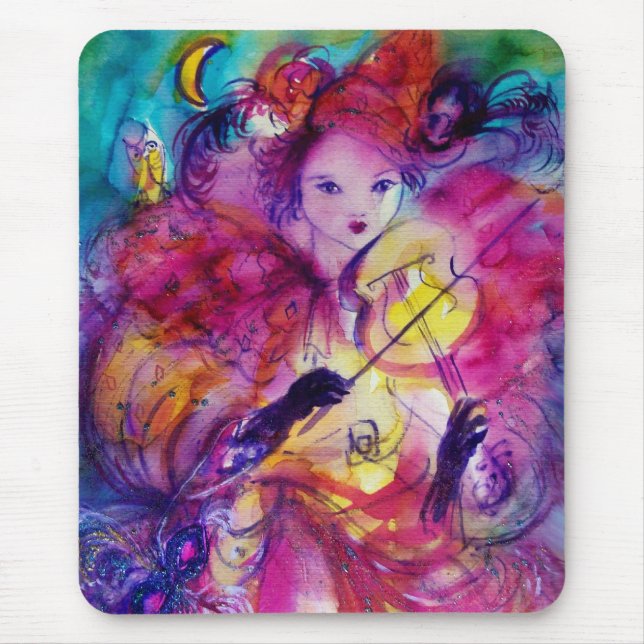 MASQUERADE NIGHT / Venetian Carnival Mouse Mat (Front)