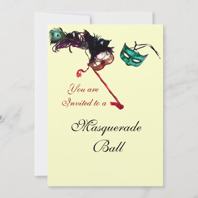 MASQUERADE PARTY INVITATION (Front)