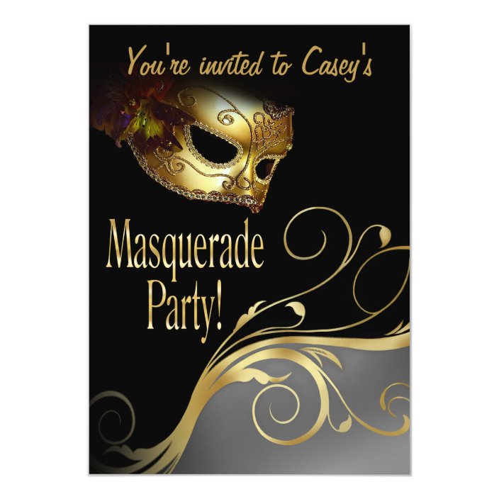 Masquerade Party Invitation Uk