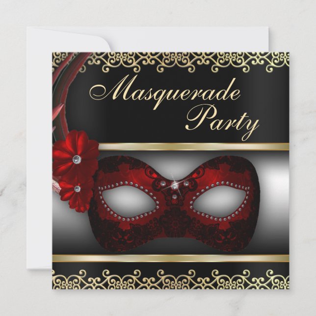 Masquerade Party Invite (Front)