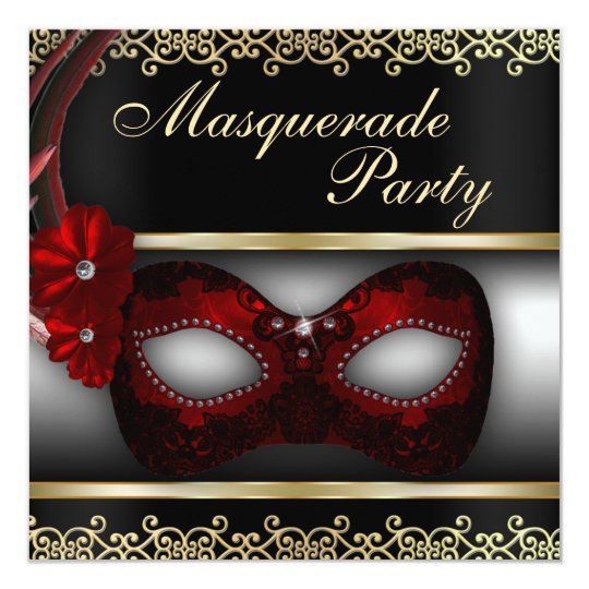 Masquerade Theme Party Invitations 9