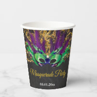 Masquerade Party Magical Night Green Purple Gold
