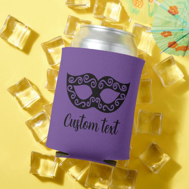 Masquerade party mask custom can coolers (In Situ Summer)