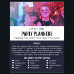 Masquerade Party, Party Event Planner Advertising Flyer<br><div class="desc">Masquerade Party,  Party Event Planner Advertising Flyer by The Business Card Store.</div>