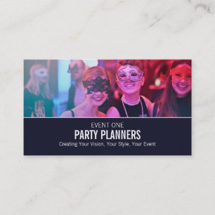 Masquerade Party, Party Event Planner Business Card