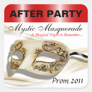 Masquerade Prom After Party Sticker