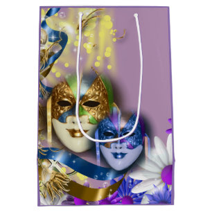 Masquerade quinceanera Venetian masks Medium Gift Bag