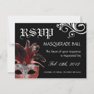 Masquerade Reply Cards