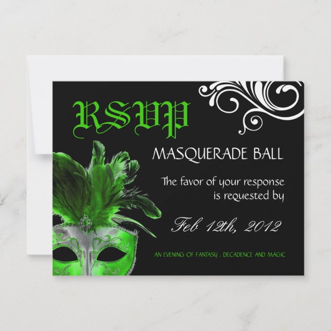 Masquerade Reply Cards (Front)