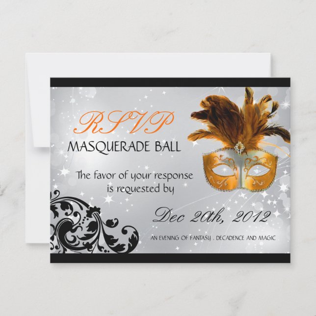 Masquerade RSVP Cards (Front)