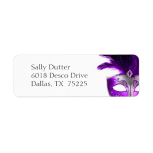 Masquerade RSVP Labels