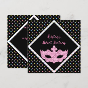 MASQUERADE SWEET SIXTEEN INVITATION SPOT
